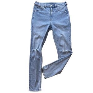H&M & denim jegging curvy high waist jeans size 8